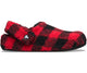 ClassicBuffCheckCozzzySlipper  - Varsity Red/Black
